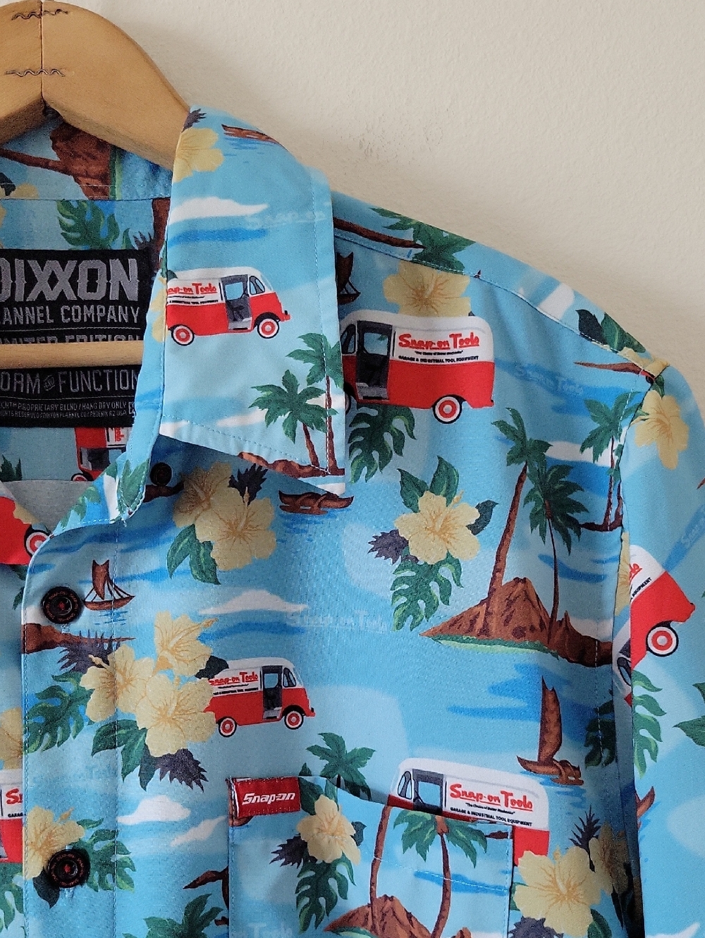DIXXON x Snap On Tools Hawaiian Button Down Shirt Size XL - Picture 2 of 8